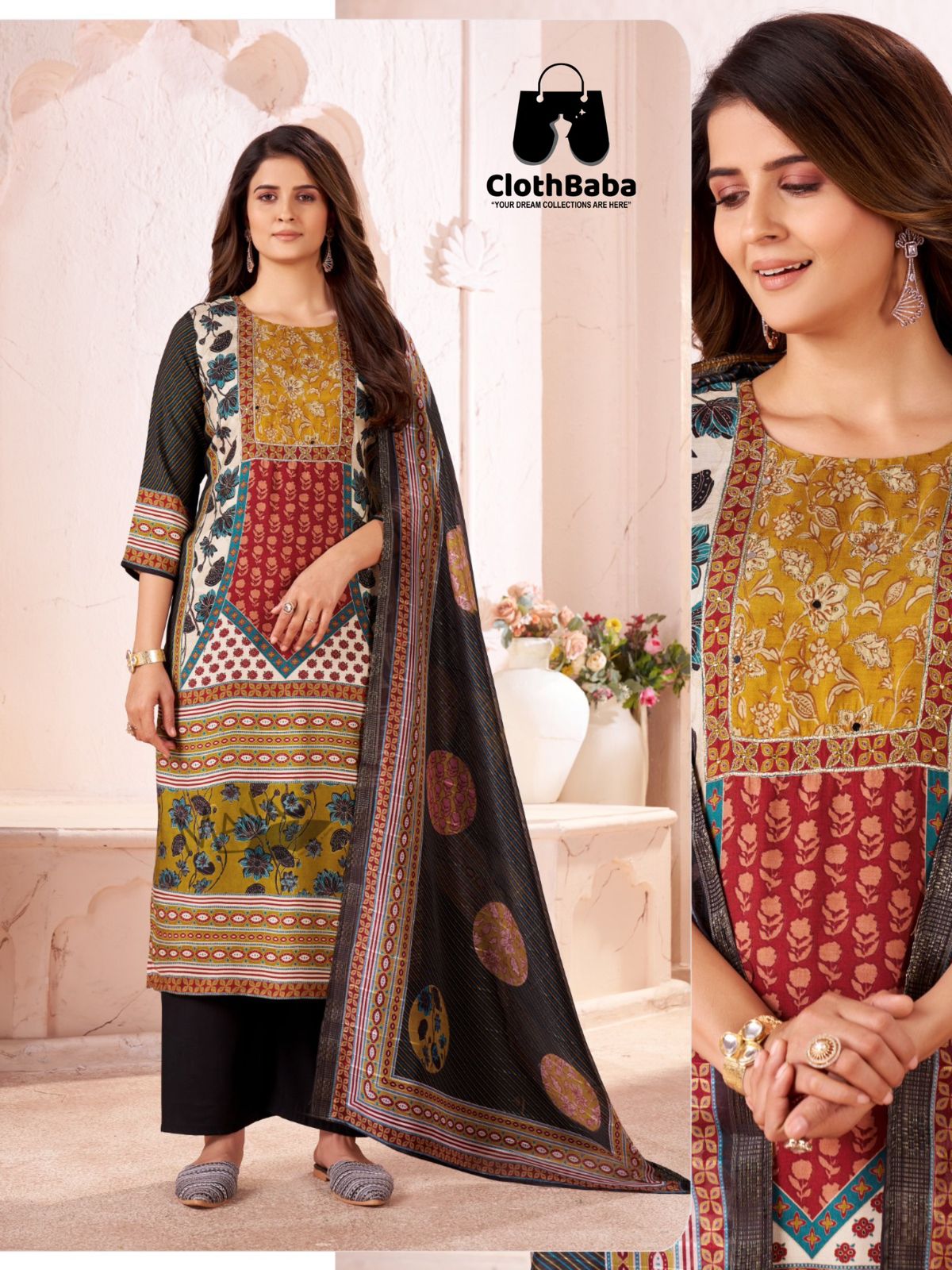 Pure Muslin Readymade Suit with Pakistani Print