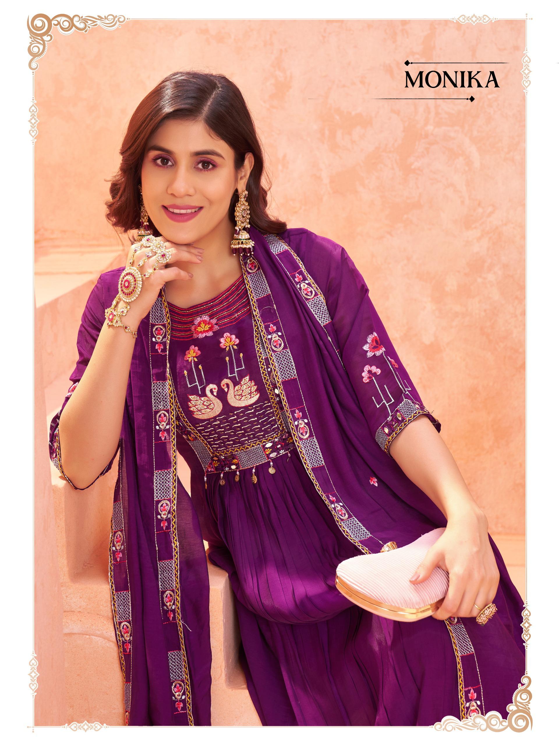 Traditional Mul Chanderi Anarkali Suit