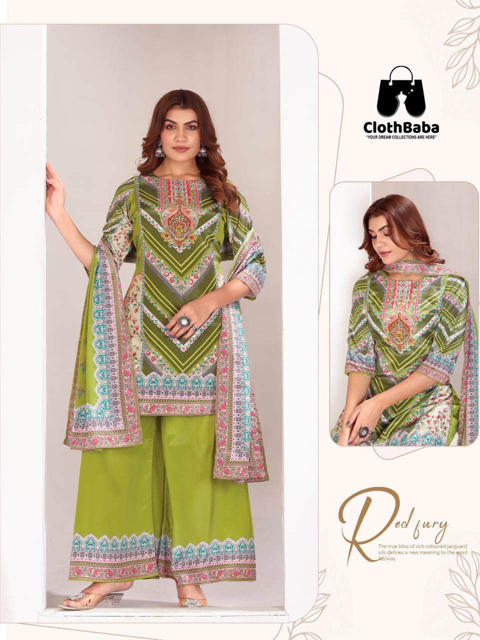 Classic Sufiyana Pakistani Suit in Premium Crepe Silk Fabric