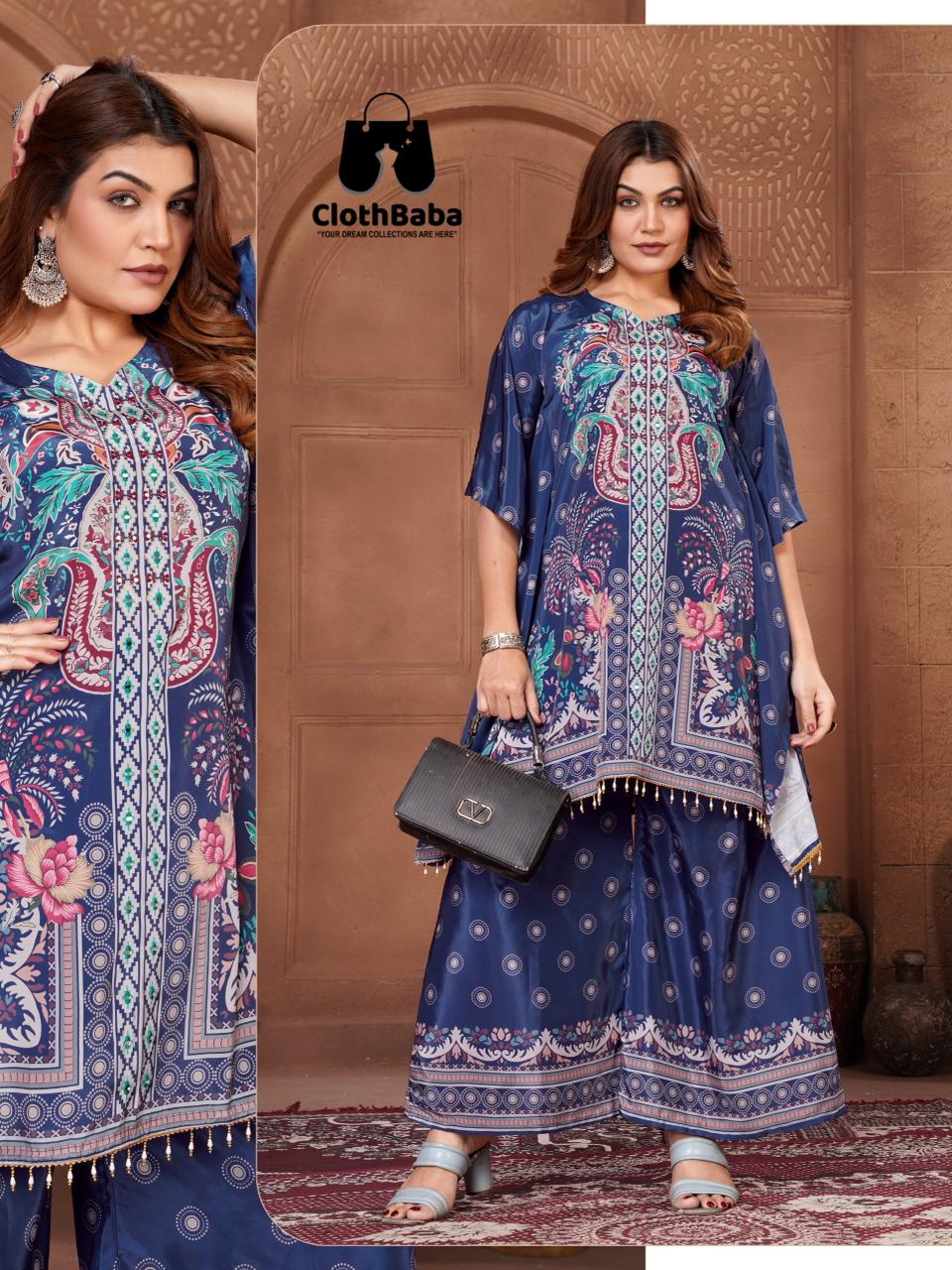 Crepe Silk Kaftans for Women Wholesale Fashion Collection