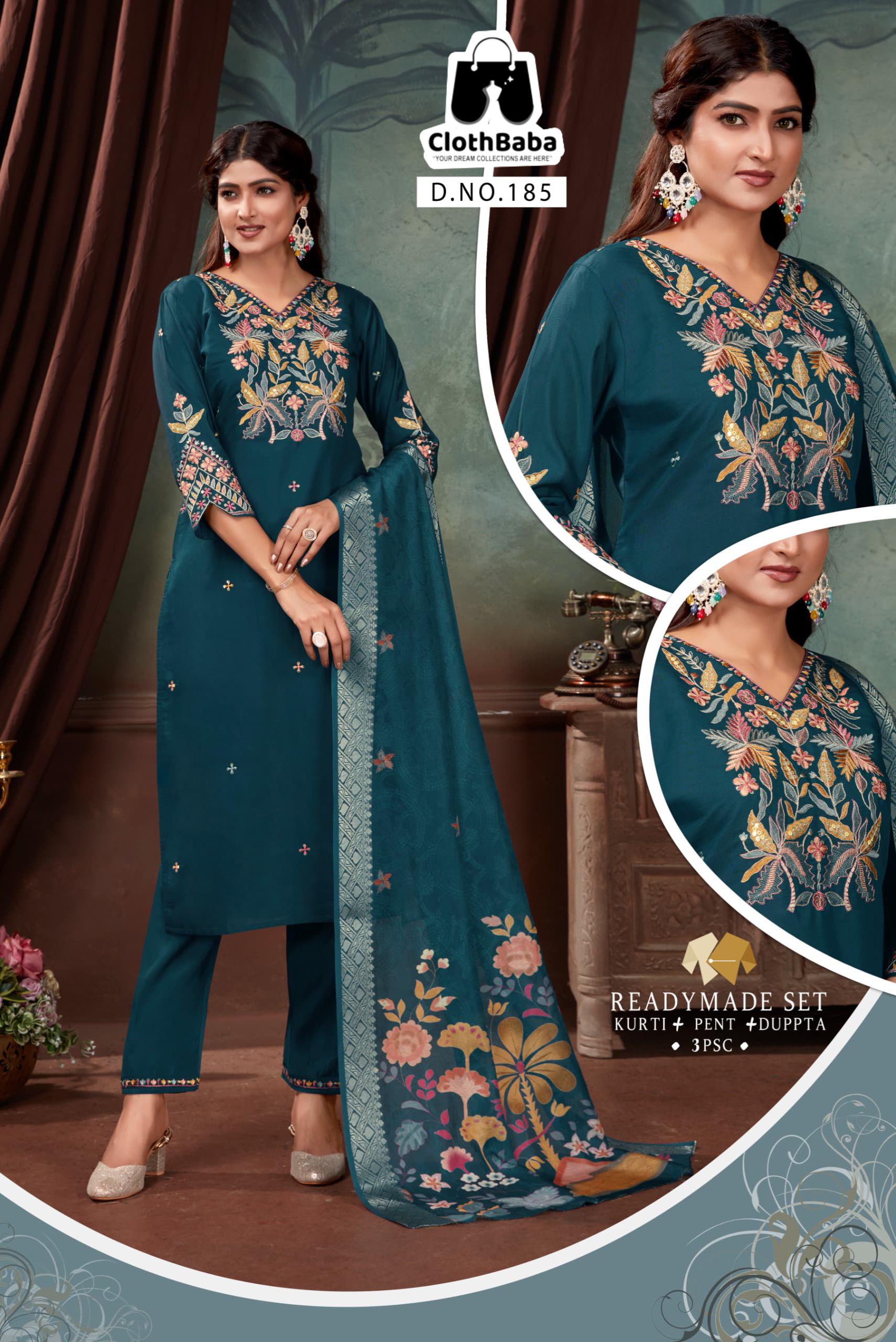 Royal Charm in Roman Silk – Handcrafted 3-Piece Suit Set with Digital Chanderi Dupatta