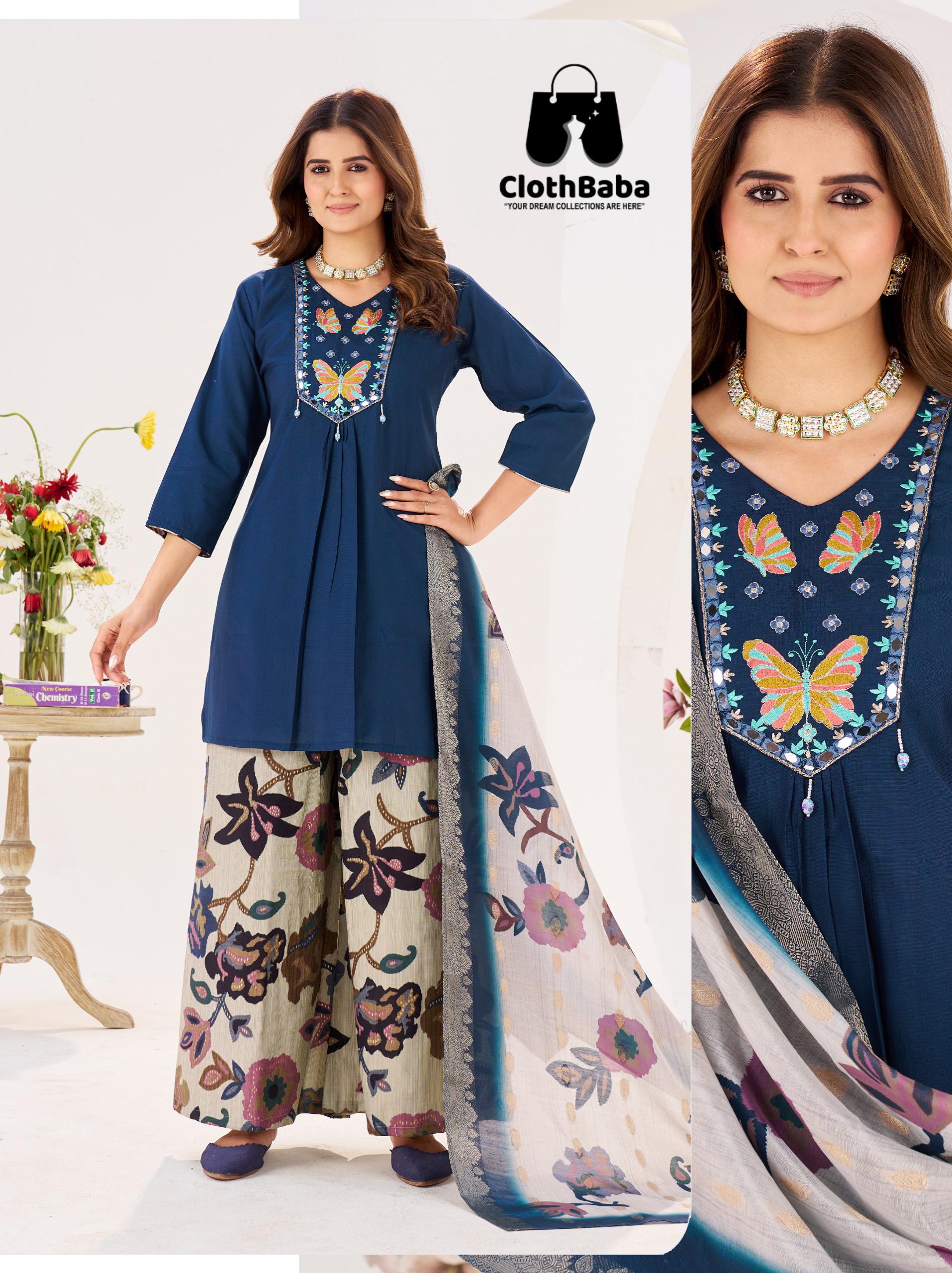 Premium Ladies Readymade Suits in Vetican/Roman Silk