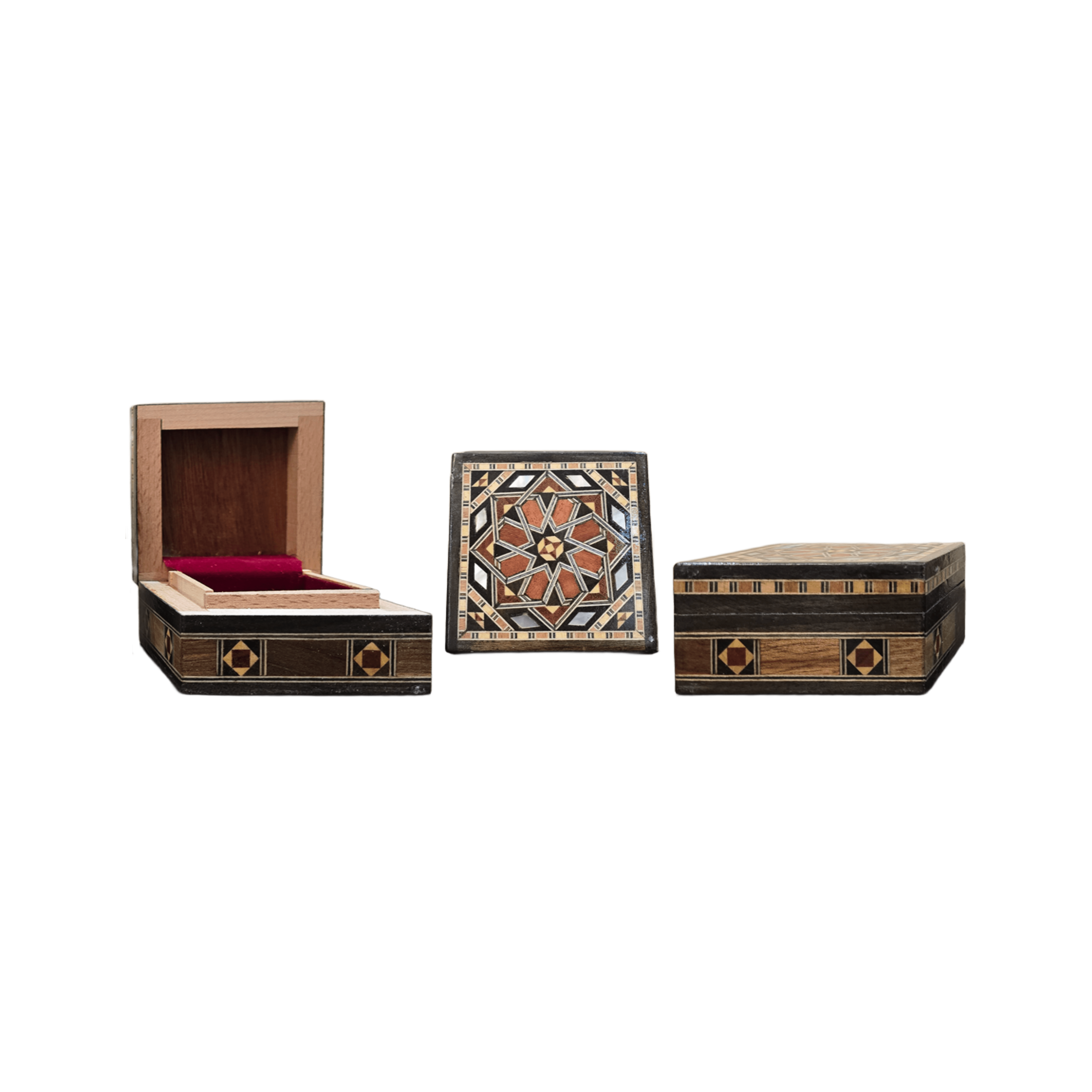 Small Mosaic Wooden Handmade Box [Square]
