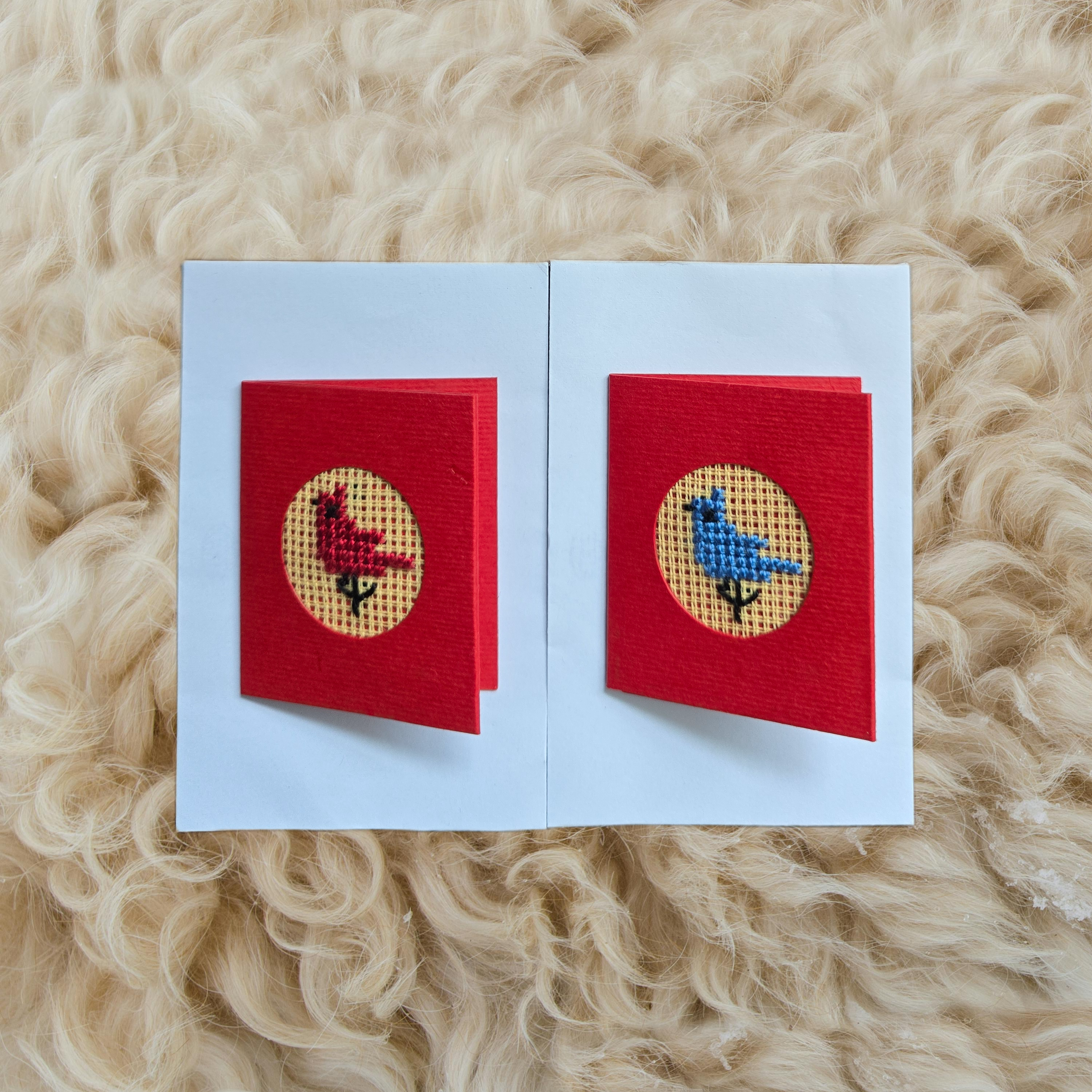 Tatreez Greeting Card [Bird]