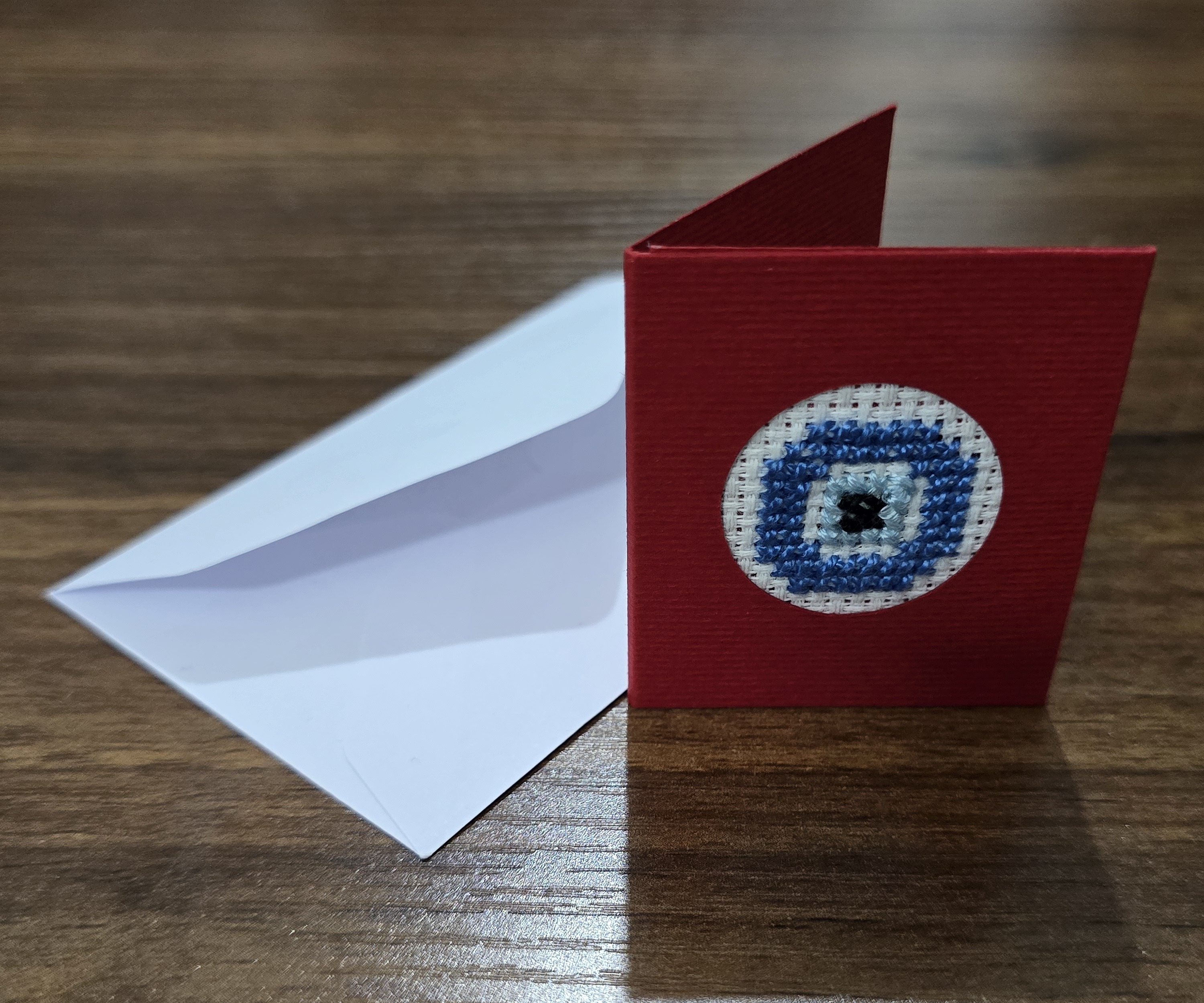 Tatreez Greeting Card [Evil Eye]
