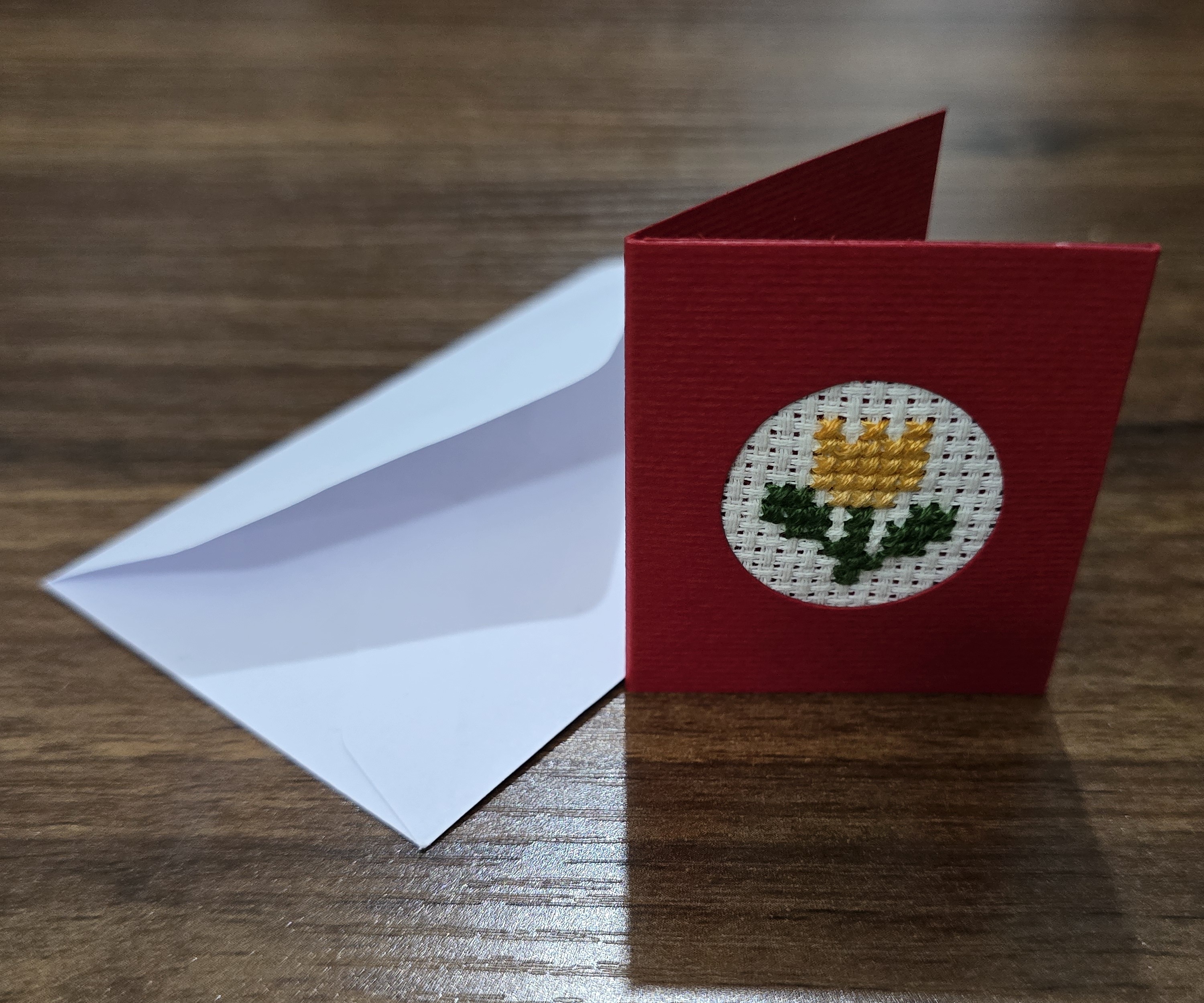 Tatreez Greeting Card [Flower]