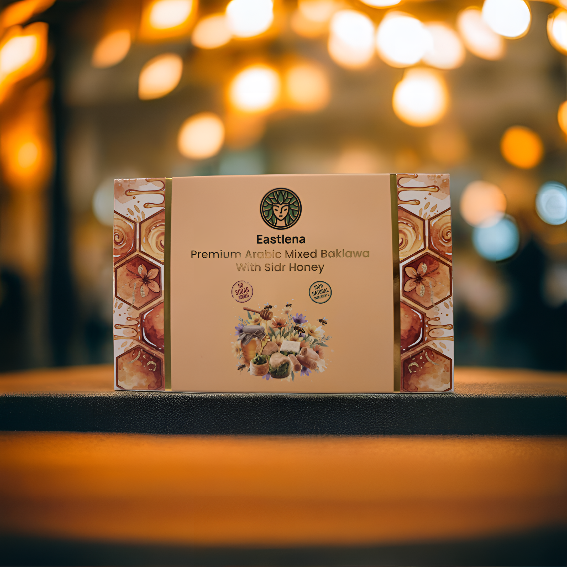 Eastlena Premium Arabic Mixed Baklawa With Sidr Honey - 200g