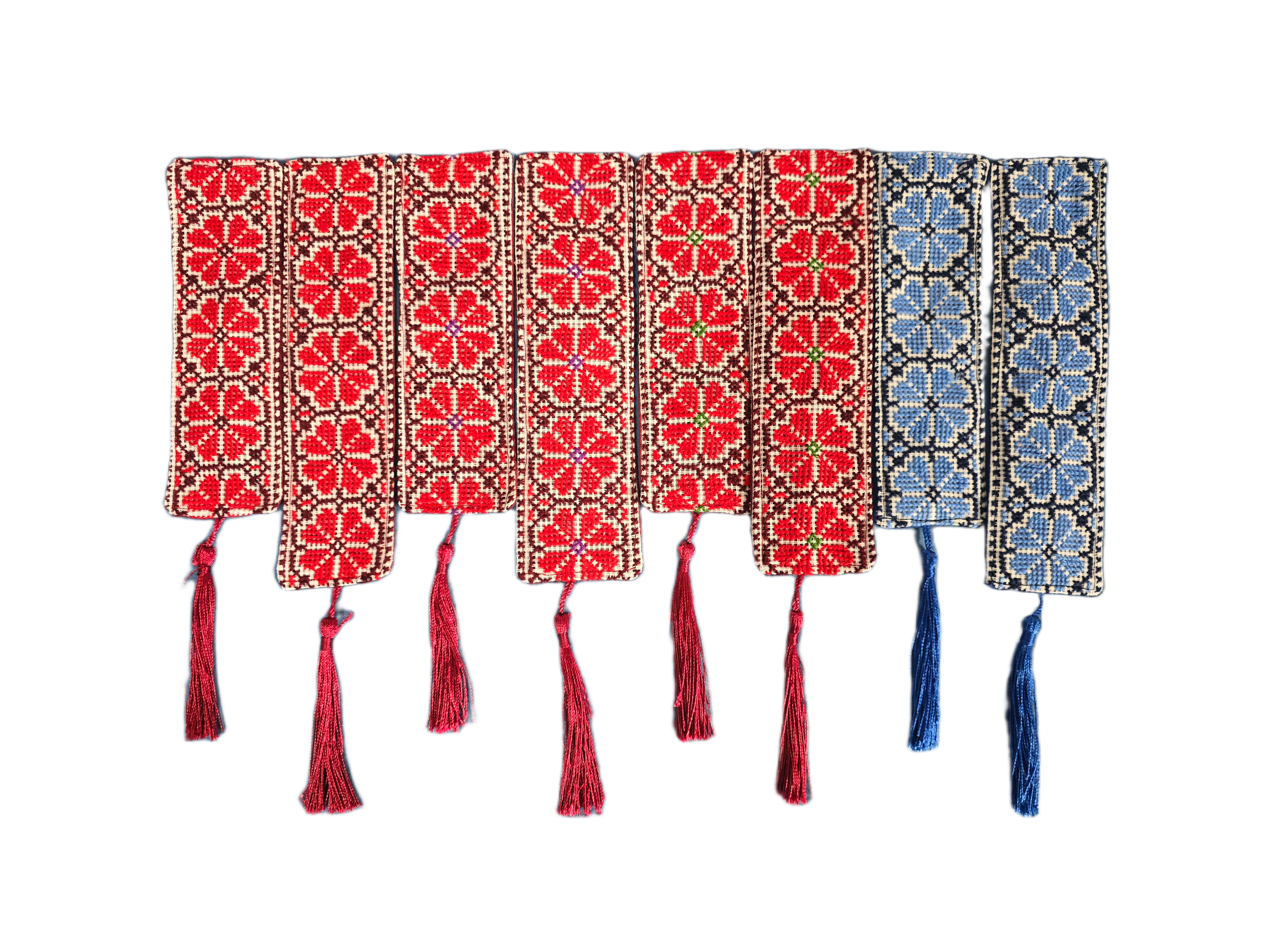 Tatreez Bookmark [Wardat Al Sham / Damascus Rose]