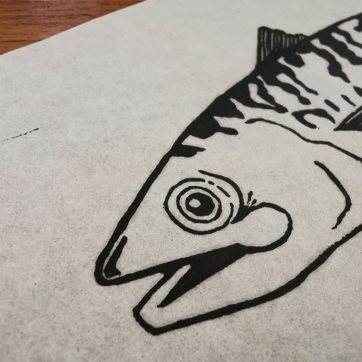 Makreel in zwart/wit