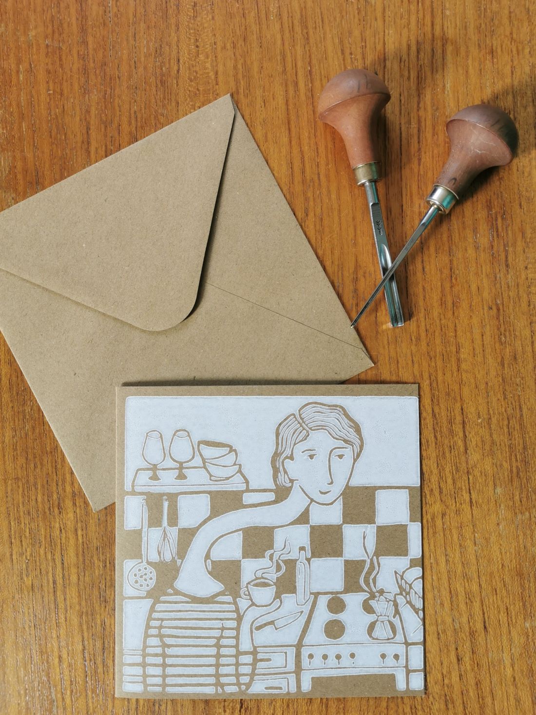 Hals Over Kop, wenskaart