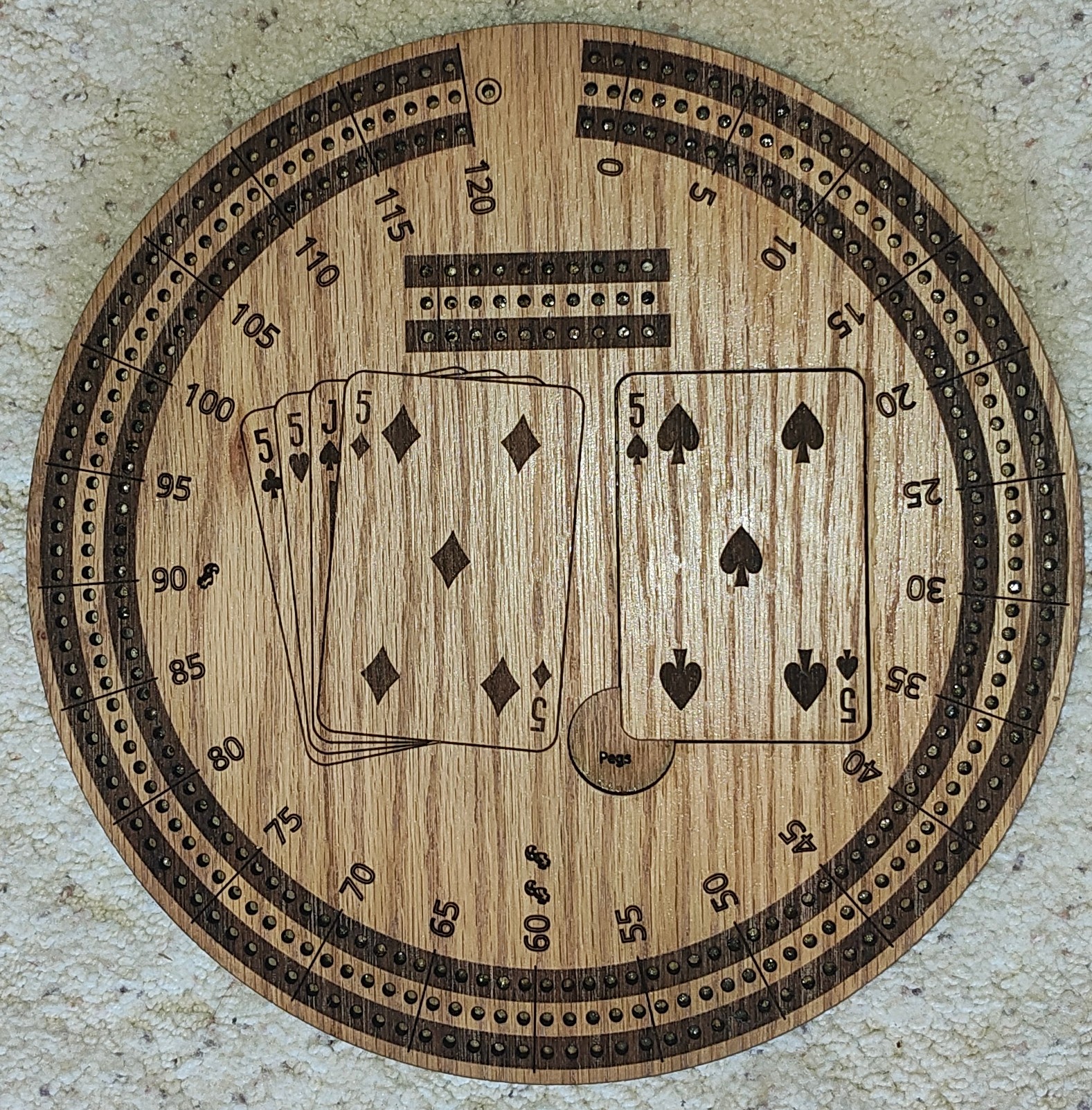 Standard Cribbage Board