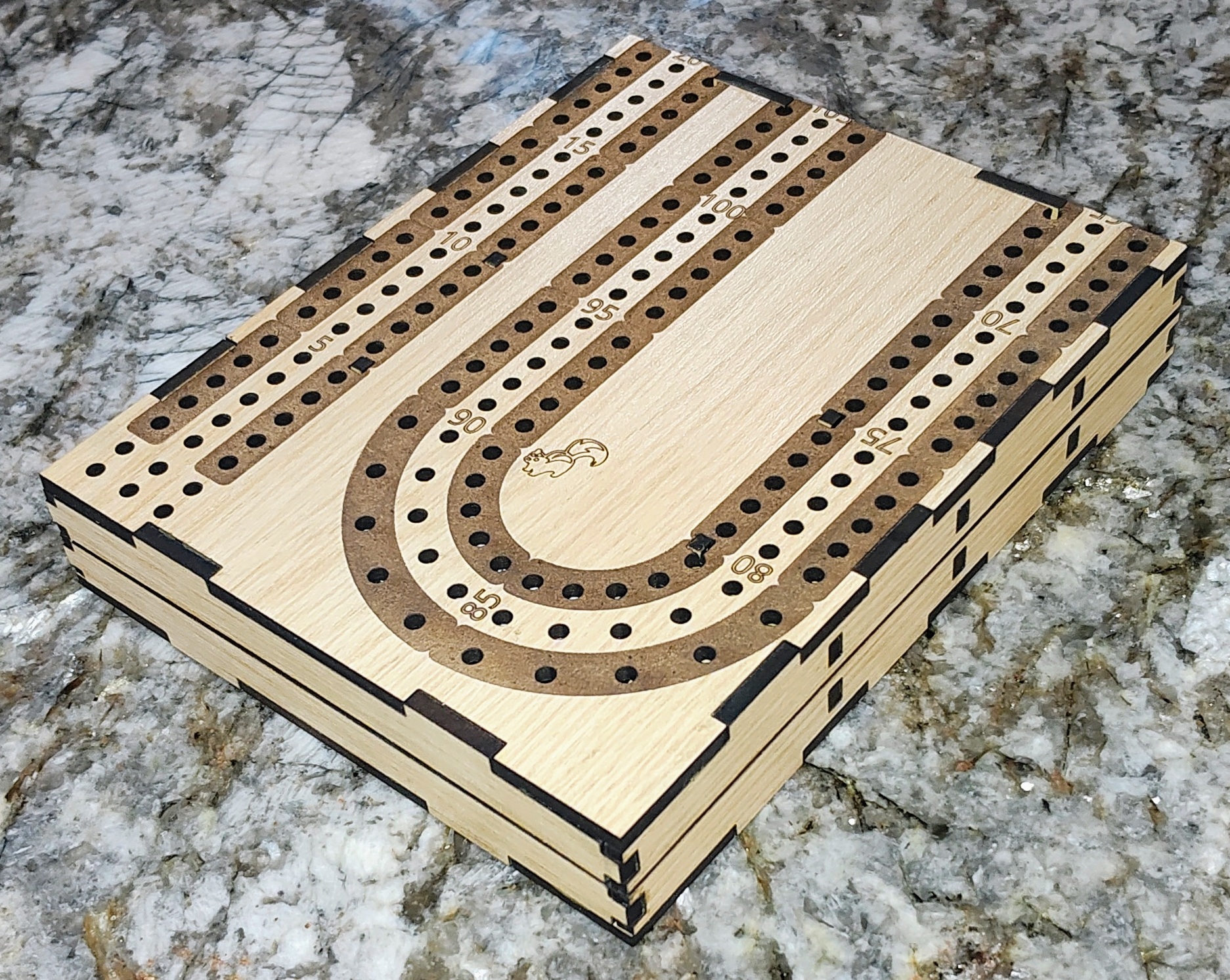 Travel-edition Cribbage Board