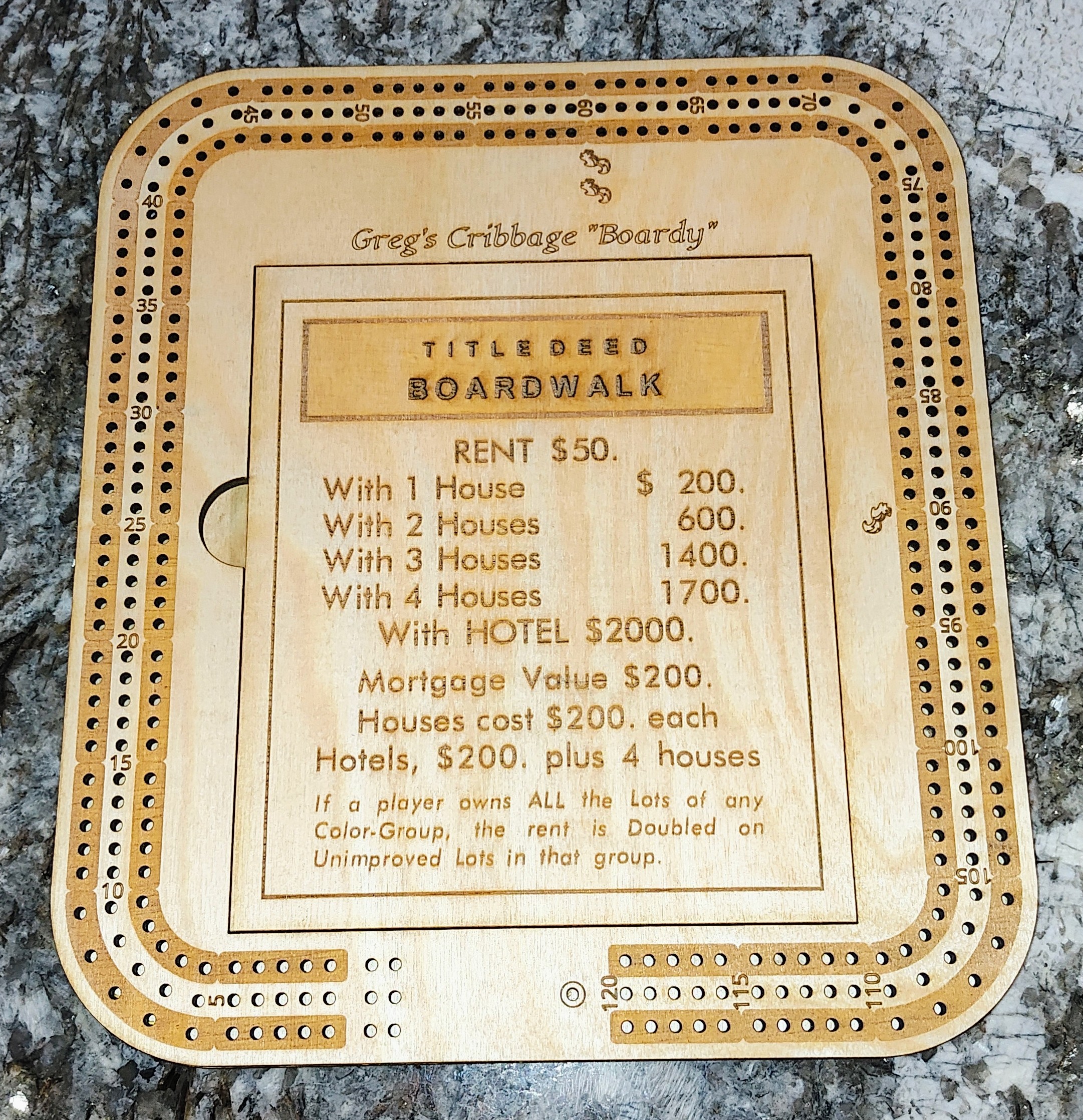 Custom Cribbage Board