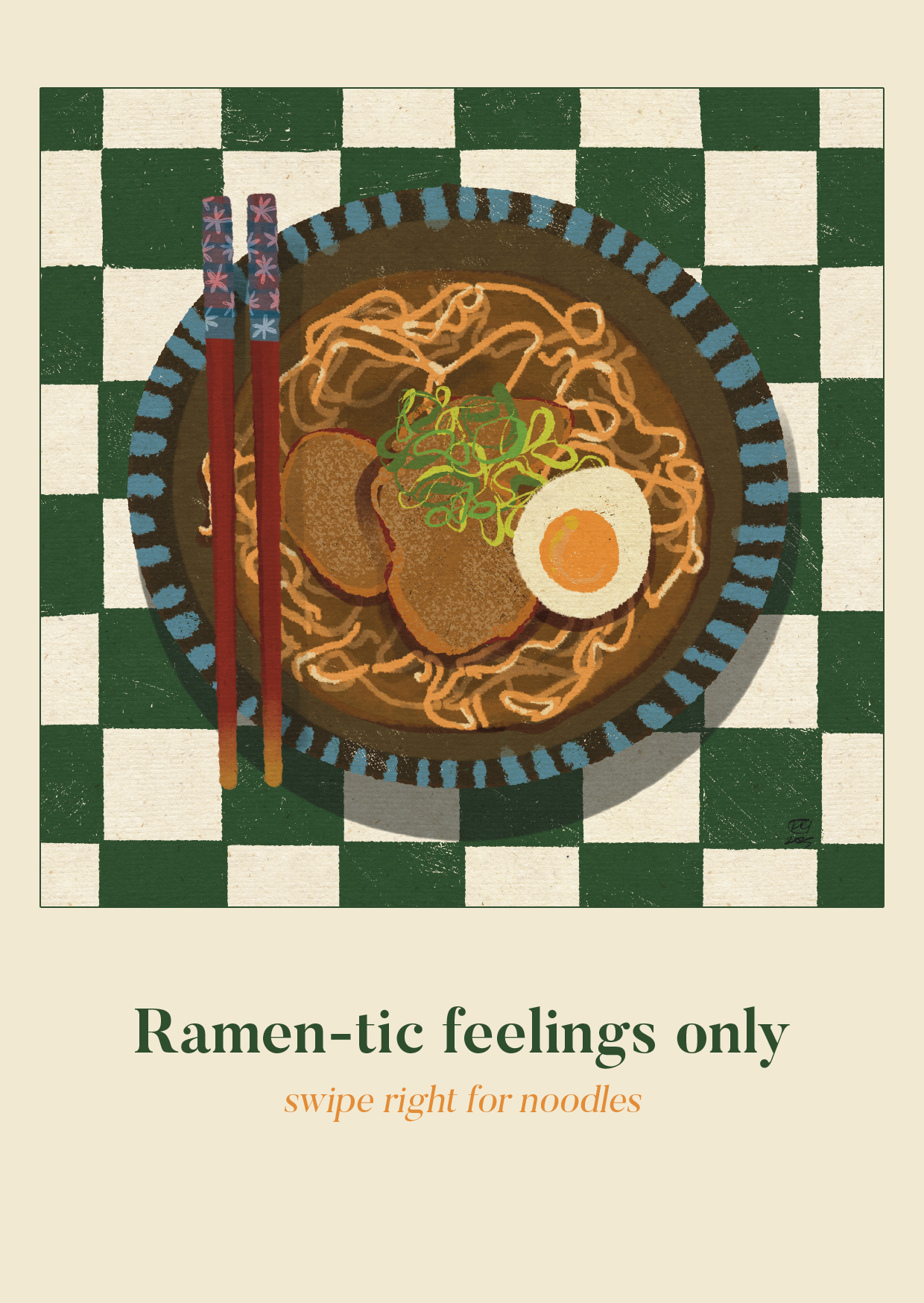 [Postcard] Ramen'tic Feelings Only
