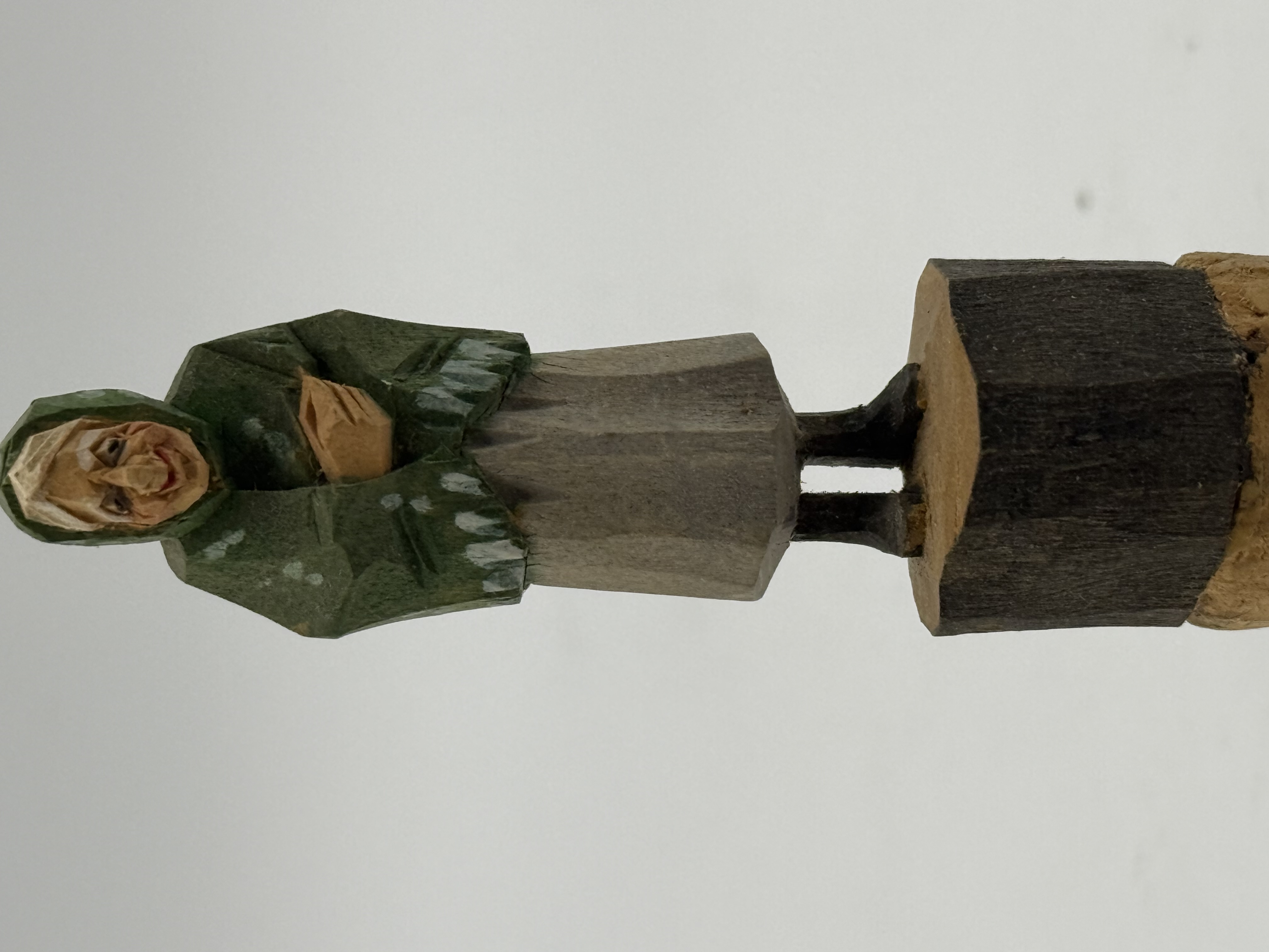 Vintage Hand Carved Cork Bottle Stopper by André Bourgault