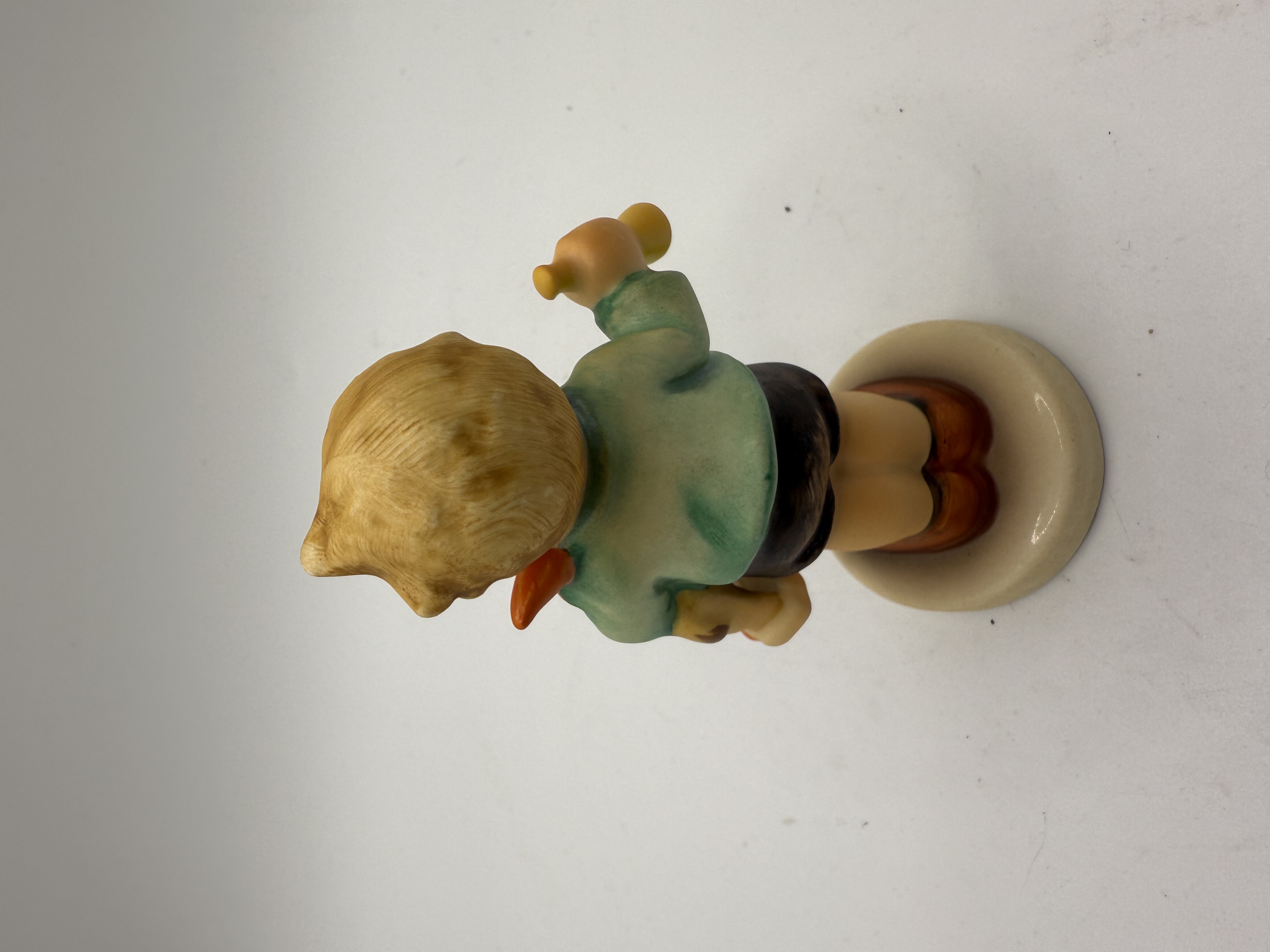 Vintage Goebel Hummel 239C Porcelain Figurine of Boy With Horse and Horn, 1967