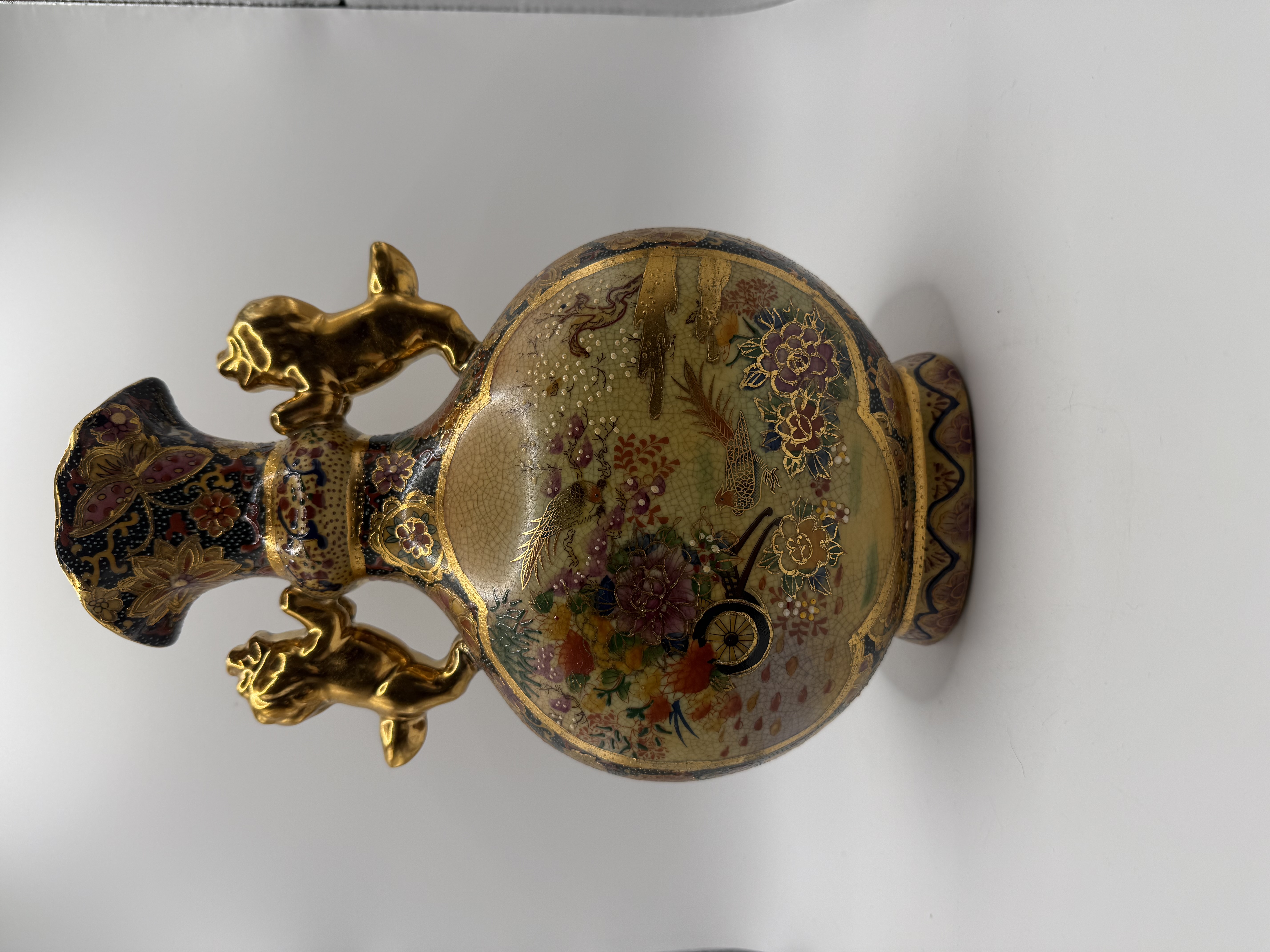 Antique Decorative  Satsuma Vase