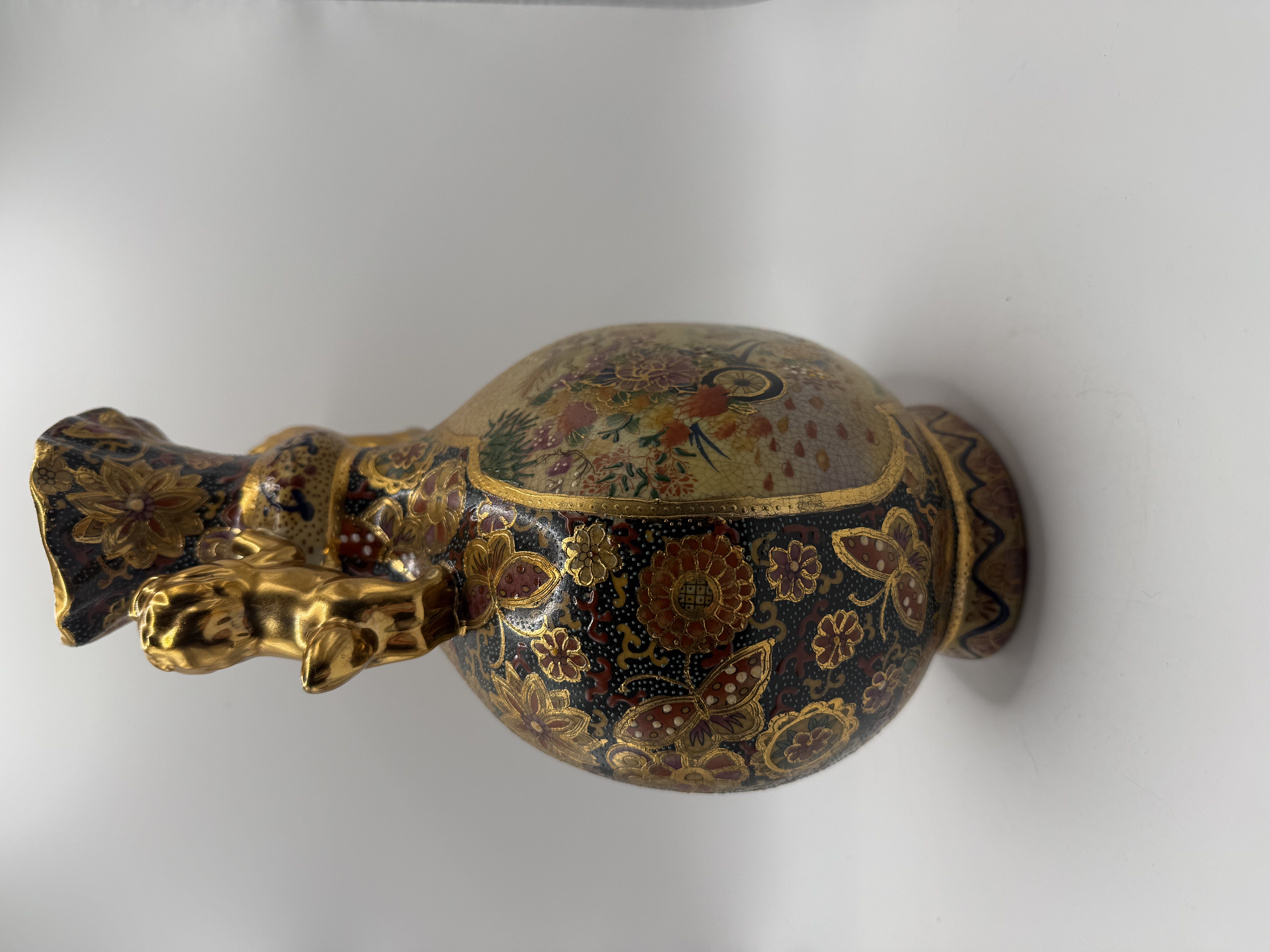 Antique Decorative  Satsuma Vase