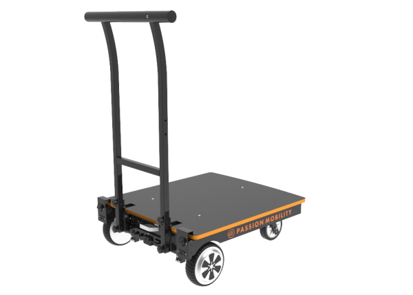 UKart U150 A smart dolly platform with tracking functions for people and goods.