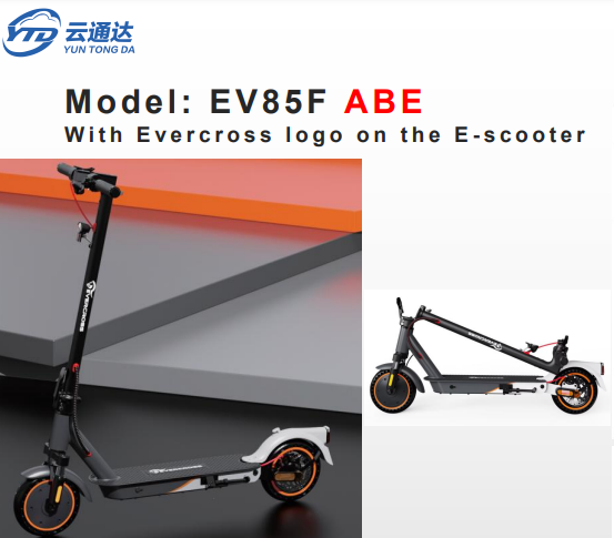 EVERCROSS/RCB/MegaMotion EV85F ABE E-scooter 400W 36V 7.8 Ah 8,5" Tires