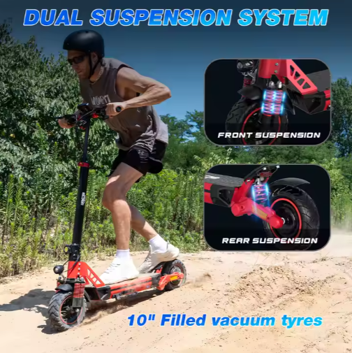 RCB RE24 800W 48V 15.6AH 10" Tires E-Scooter