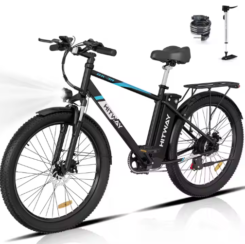 HITWAY BK3MS Wholesale 26'' Electric Mountain Bike 250W 48V 15Ah, Durable