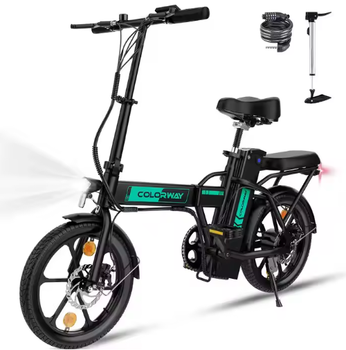 Colorway BK5 250W 36V 8.4Ah 16*2.125 Tire Fashion Ebike Electric Bike Easy Carry Folding Ebike For Adults
