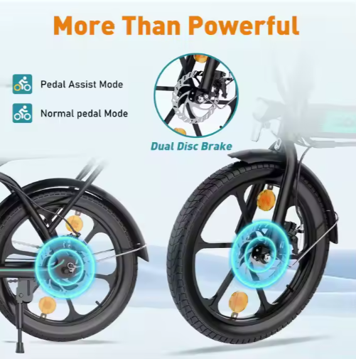 Colorway BK5 250W 36V 8.4Ah 16*2.125 Tire Fashion Ebike Electric Bike Easy Carry Folding Ebike For Adults