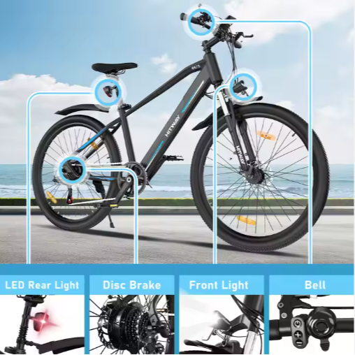 HITWAY BK7S 250W 36V 12Ah 26" lightweight high-performance shock-absorbing mountain electric bicycle