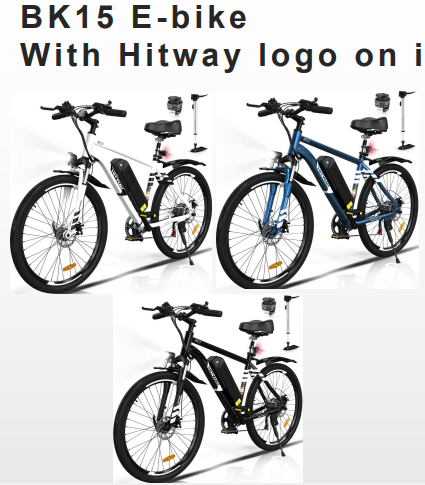 HITWAY BK15 350W 36V 12AH 26*2.125 Tire Long Distance Commute Ebike for Adult