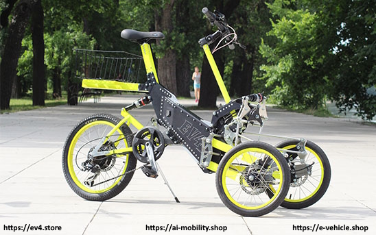 EV4 Bike 250W Li-Ion 36 V, 13 Ah Innovative tricycle bike