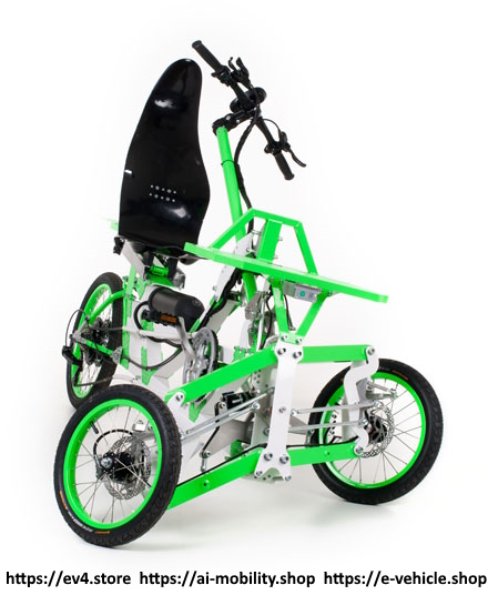 EV4 Semi-Recumbent 250W Li-Ion 36 V, 13 Ah Innovative tricycle bike