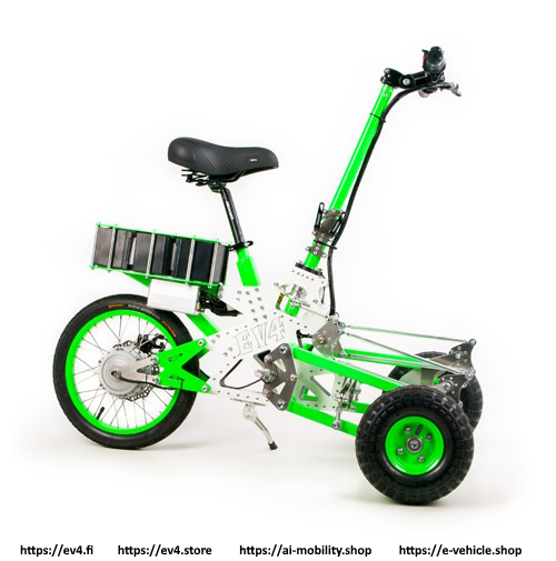 EV4 Gremlin 350W brushless motor Battery: Li-Ion 36 V, 13 Ah folding mini scooter