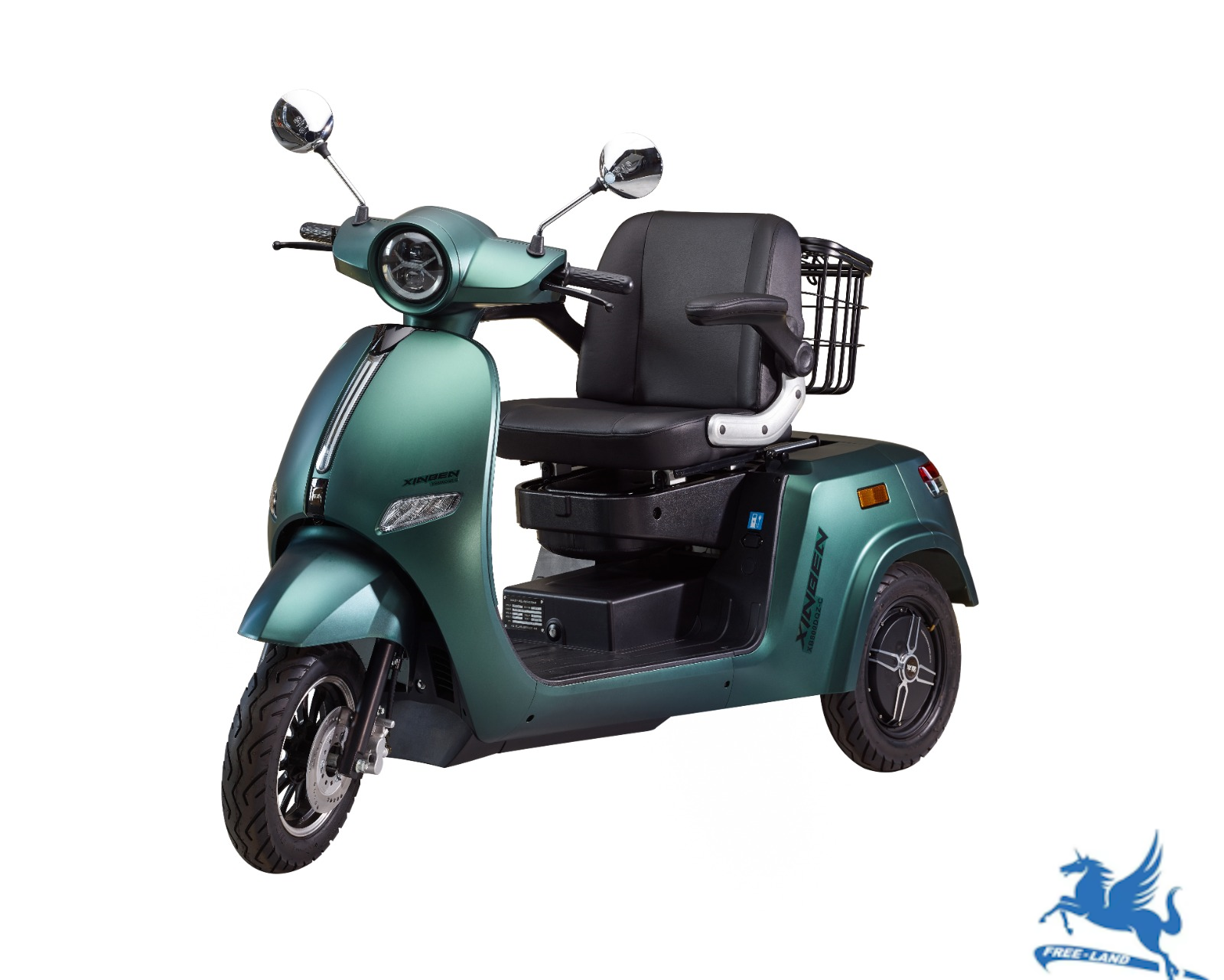 FREELAND FLTEV TSM-05 E-Tricycle 800W / 1600W 60V 32 Ah battery 10" Wheels