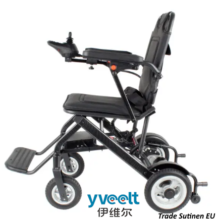 Yveelt EVR501 180W x 2 24V 6 Ah Aluminum Alloy Foldable Lightweight Electric Wheelchair with Brushless motor
