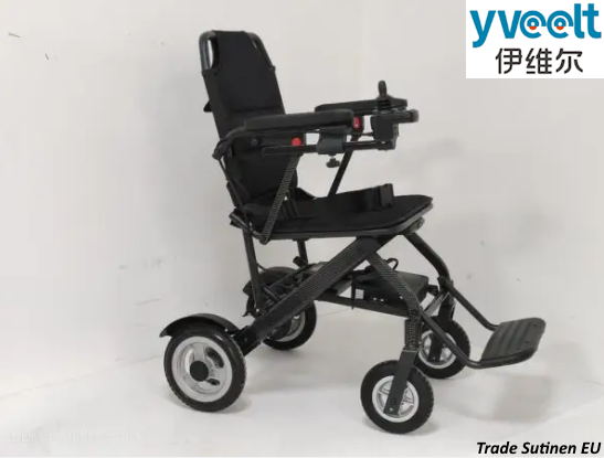 Yveelt EVR501 180W x 2 24V 6 Ah Aluminum Alloy Foldable Lightweight Electric Wheelchair with Brushless motor