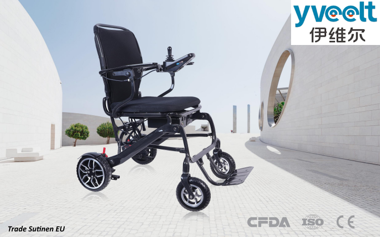 Yveelt EVR522 150W x 2 24V 6 Ah Full Carbon Fiber Electric Wheelchair with Brushless motor