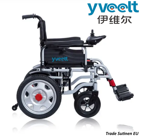 Yveelt EVR300 250W x 2 24V 12 Ah Carbon Steel Durable Frame, Joystick Control, 220lb Capacity, Long-Range Mobility