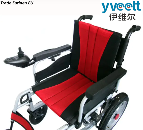 Yveelt EVR300 250W x 2 24V 12 Ah Carbon Steel Durable Frame, Joystick Control, 220lb Capacity, Long-Range Mobility