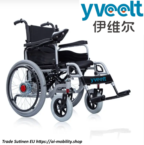 Yveelt EVR300A 250W x 2 24V 12 Ah Budget-Friendly Electric Wheelchair 