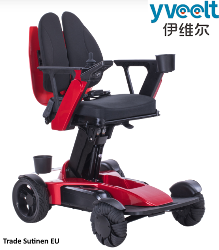 Yveelt EVR525A 150W x 2 24V 8Ah Outdoor Power Electric Wheelchair