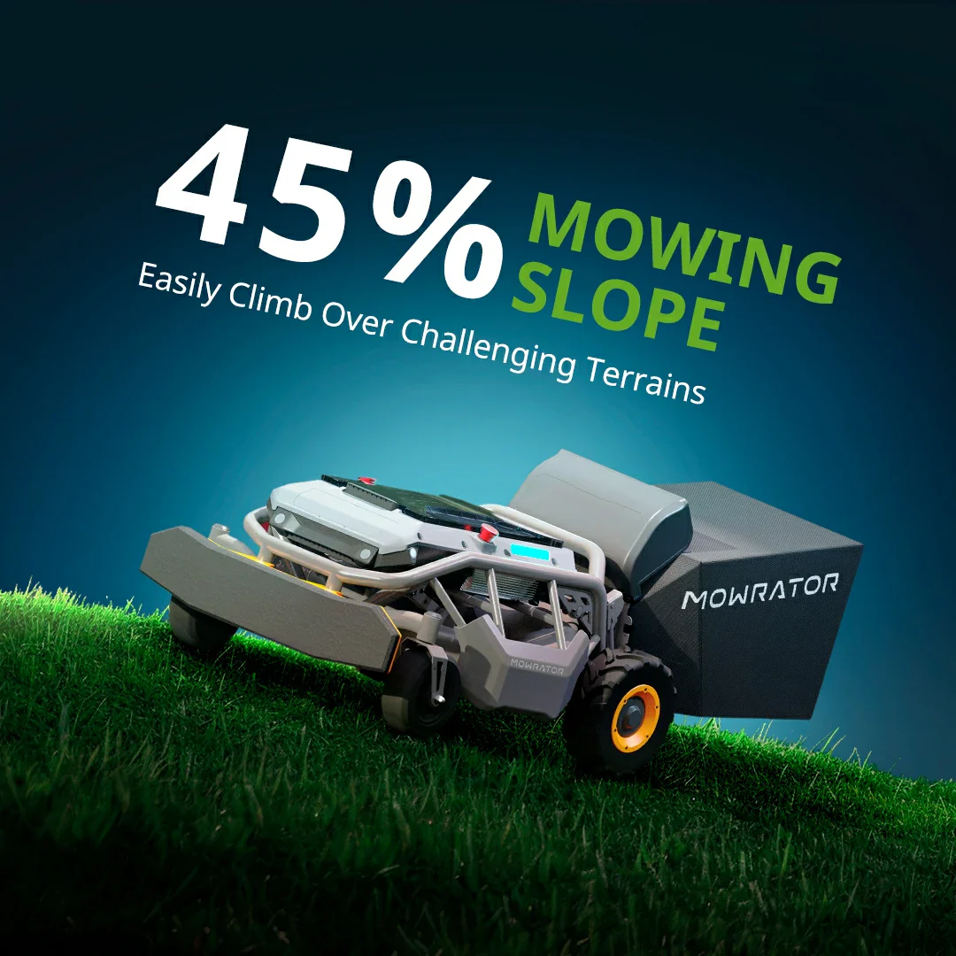 Mowrator S1 2WD 56.2V / 18.2 Ah LiFePO4 Battery 1600W Motor Remote Control Lawn Mower 