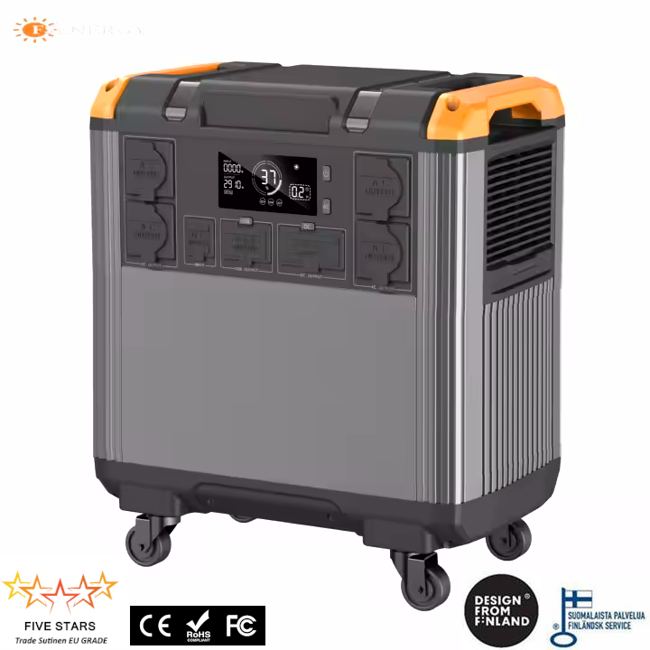 FSENERGY S3 Portable Power Station 3600W / 3072 WH LiFePo4 Battery Cells