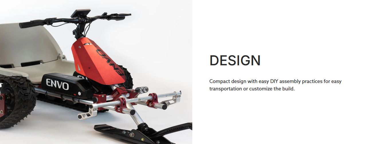 ENVO Electric SnowKart 2000 W 120 Nm Max Torque Battery Li-IOn 48V / 17,5 Ah 