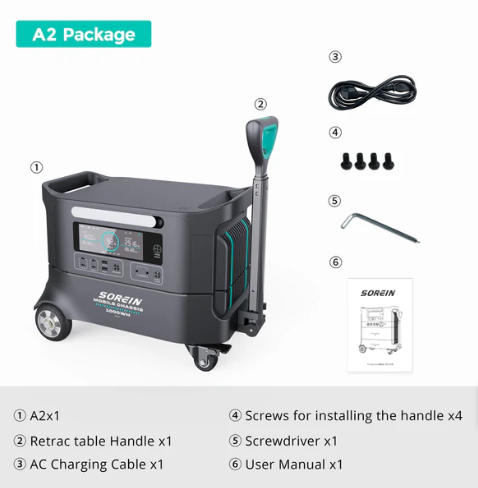 Sorein A2 Outdoor Camping 2200W Lithium Battery Power Bank Portable Power Station