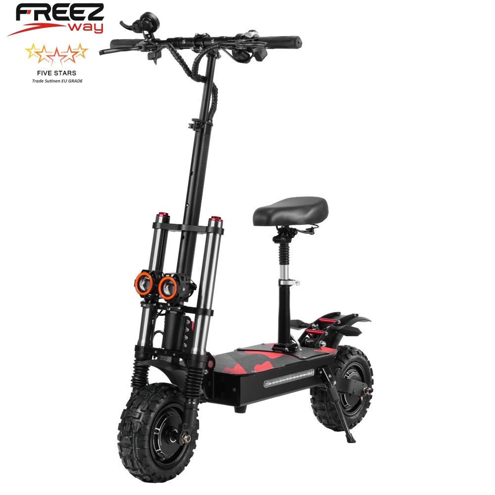 FREEZWAY E-Scooter R1 6000W motor 60V 38 Ah battery 11" inch tire