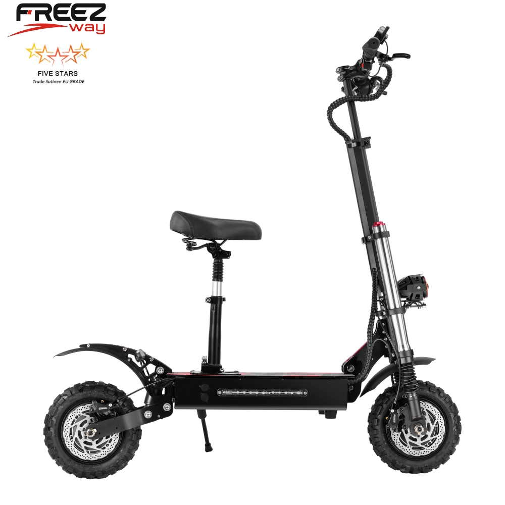 FREEZWAY E-Scooter R1 6000W motor 60V 38 Ah battery 11" inch tire 