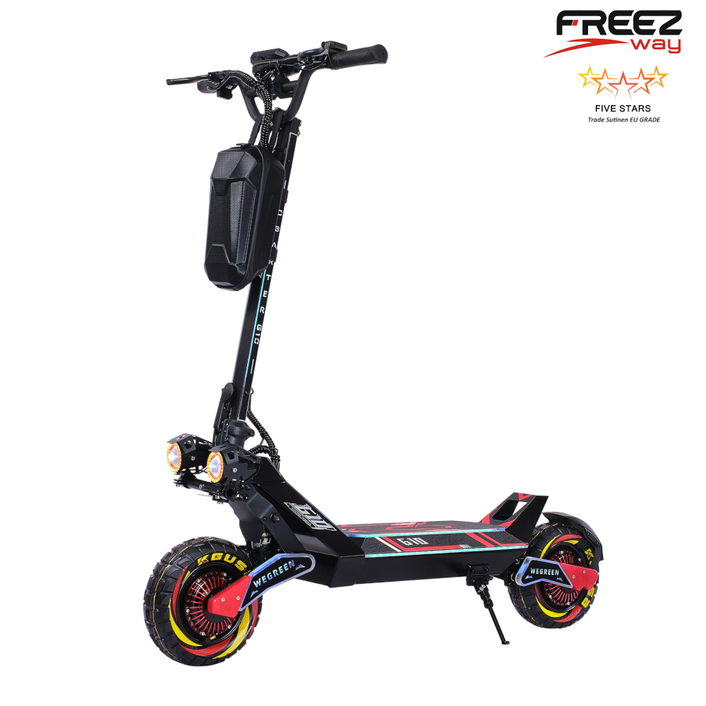 FREEZWAY E-Scooter G10 : 2400W (2X1200W) motor 48V 20 Ah battery 10" inch tire