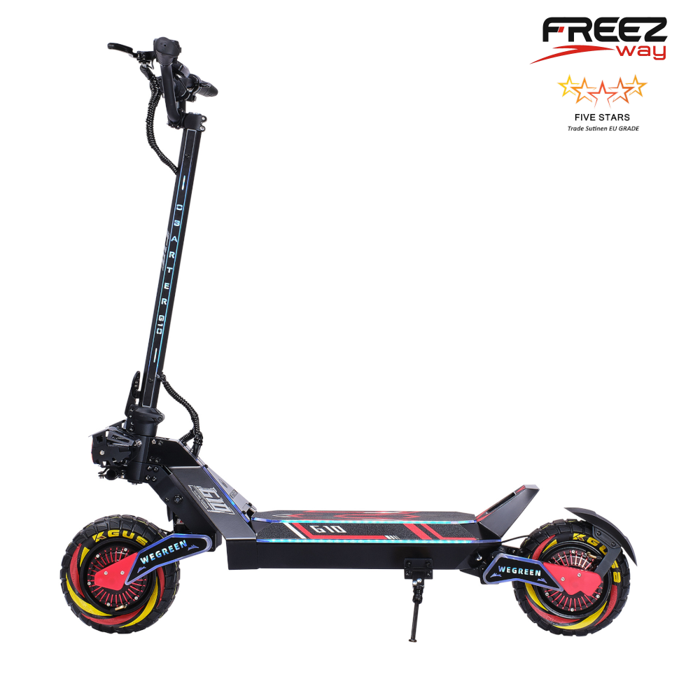 FREEZWAY E-Scooter G10 : 2400W (2X1200W) motor 48V 20 Ah battery 10" inch tire 
