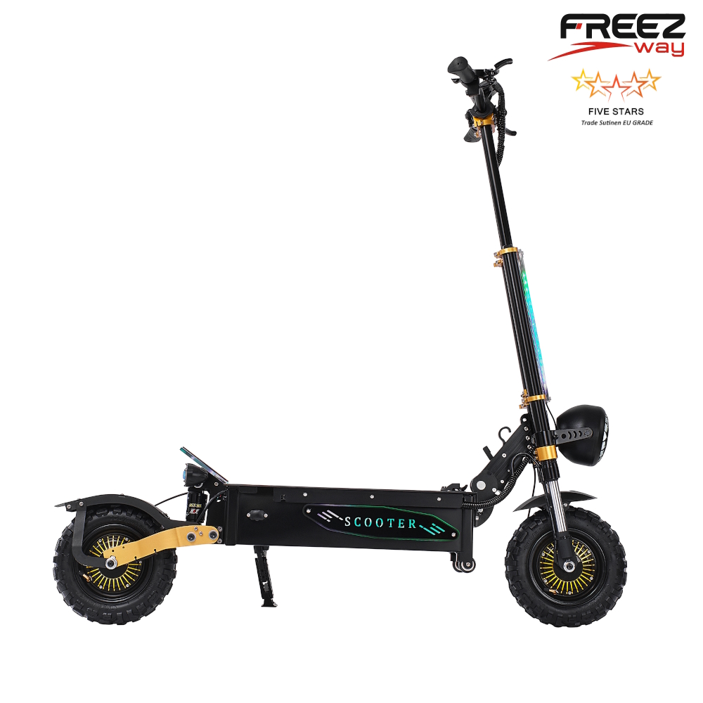 FREEZWAY E-Scooter AB2 6000W (2X3000W) motor 60V 40 Ah battery 11" inch tire 